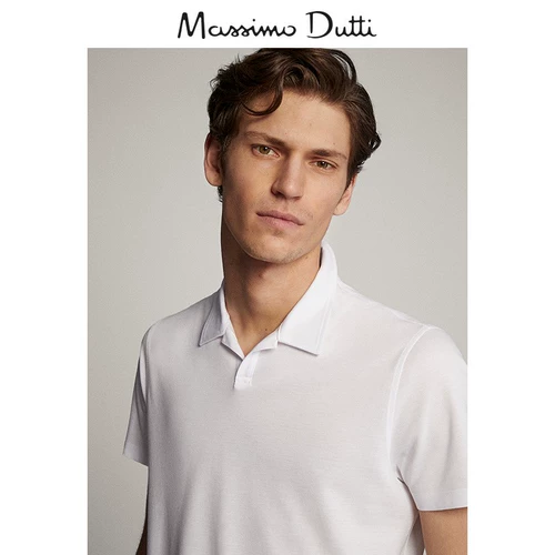 Весна и летняя скидка Massimo Dutti Mans Malls Mall той же модели 2020 Новая хлопковая жемчужная ткань с коротки