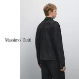 Massimo Dutti, демисезонная замшевая куртка, изысканный стиль, из натуральной кожи