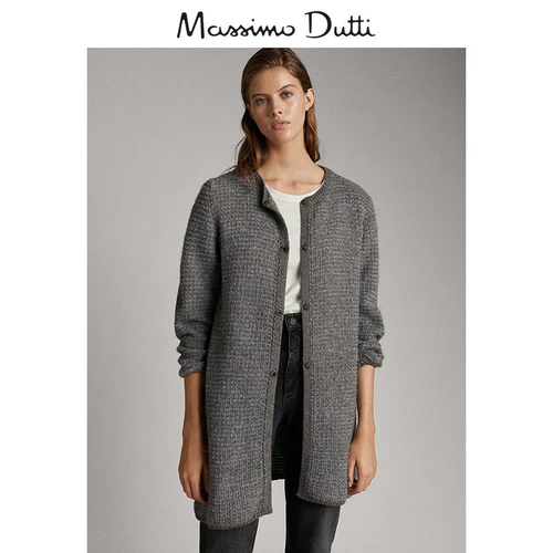 Специальное предложение выбрано Massimo Dutti Женское осенняя и зимняя зимняя зимняя зимняя зимняя портрет Длинной кардиган 05706881829