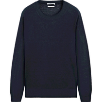 Spring and summer new products (STUDIO limited series Massimo Dutti mens clothing 2024 new pure linen round neckline sweater-weaters 08511850401