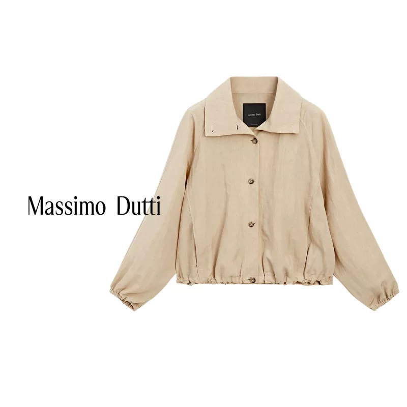 Скидочное обновление MassimoDutti женское осень-зима 2025 новая модель кокон-подlihat bomber куртка стеганый короткое пальто 06711222752
