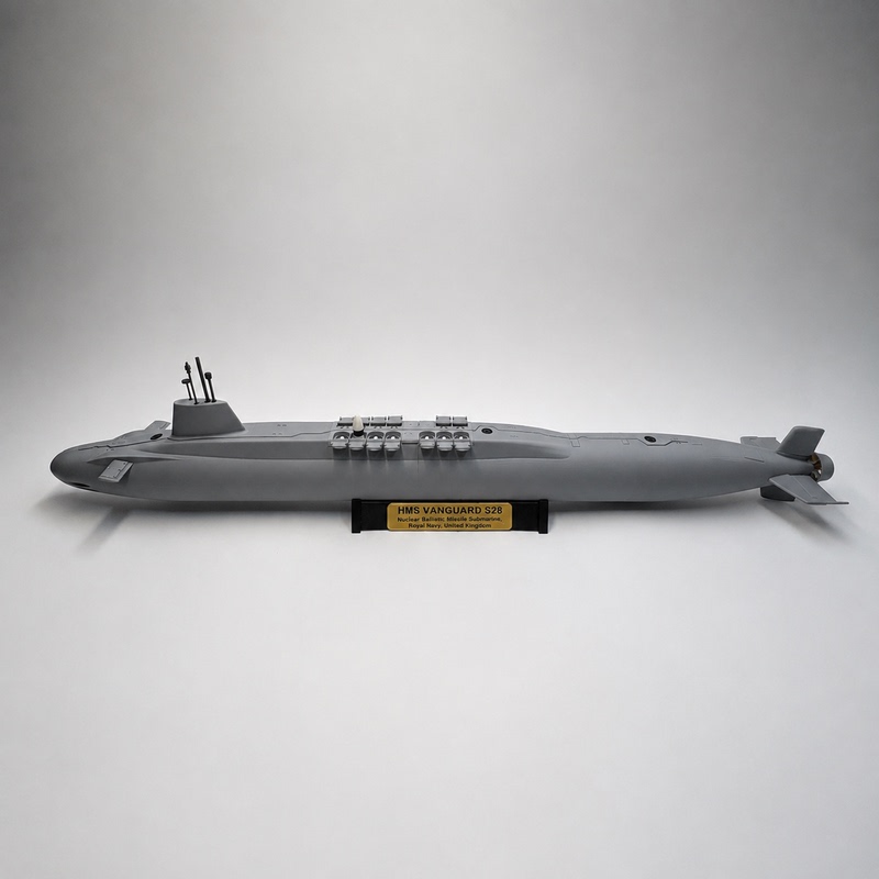 British Pioneer-Class Nuclear-Powered Ballistic Missile Submarine Large-Scale 3D Printed Static Simulation Submarine Finished Model