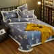 Cũ lanh thô mảnh duy nhất của bông dày ba mảnh bông vải lanh kép kang giường m 1.5 / 1.8m2 đơn - Khăn trải giường bộ ga giường everon