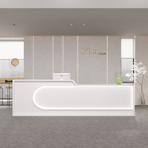 Cash register simple modern company hotel front desk reception desk clothing shop beauty salon white paint office bar