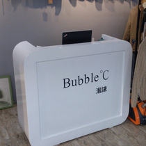 Cashier counter Simple modern front desk Reception desk European bar table Clothing store Beauty salon Small bar cabinet