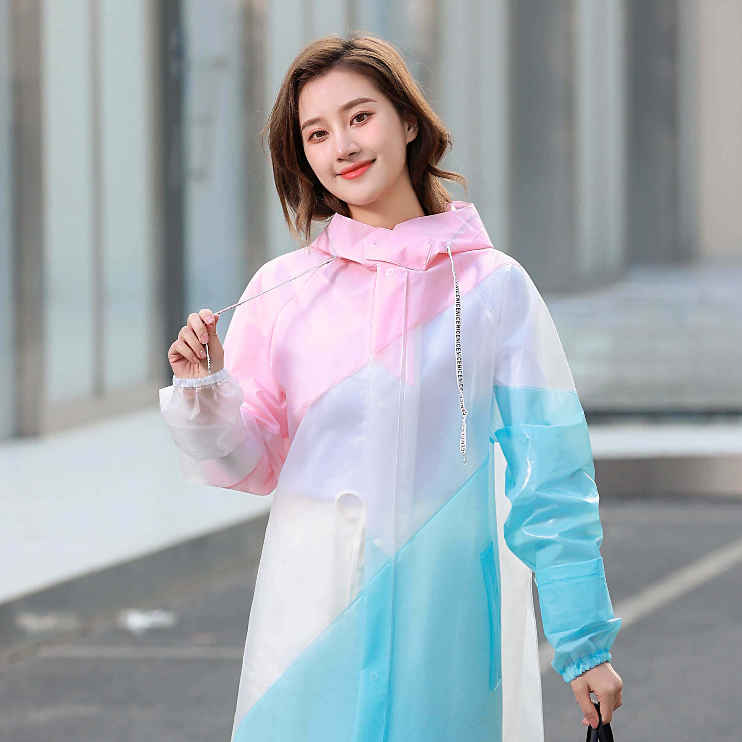 Raincoat adult electric car rain poncho 2022 new battery car rain poncho rainstorm bicycle one-piece transparent rain suit 