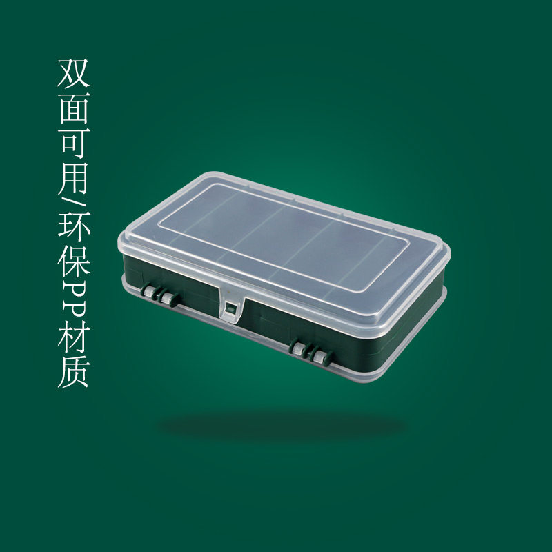 Transparent plastic box, multi-cell cover, detachable element, screw parts classification, sorting, sorting and organizing storage box