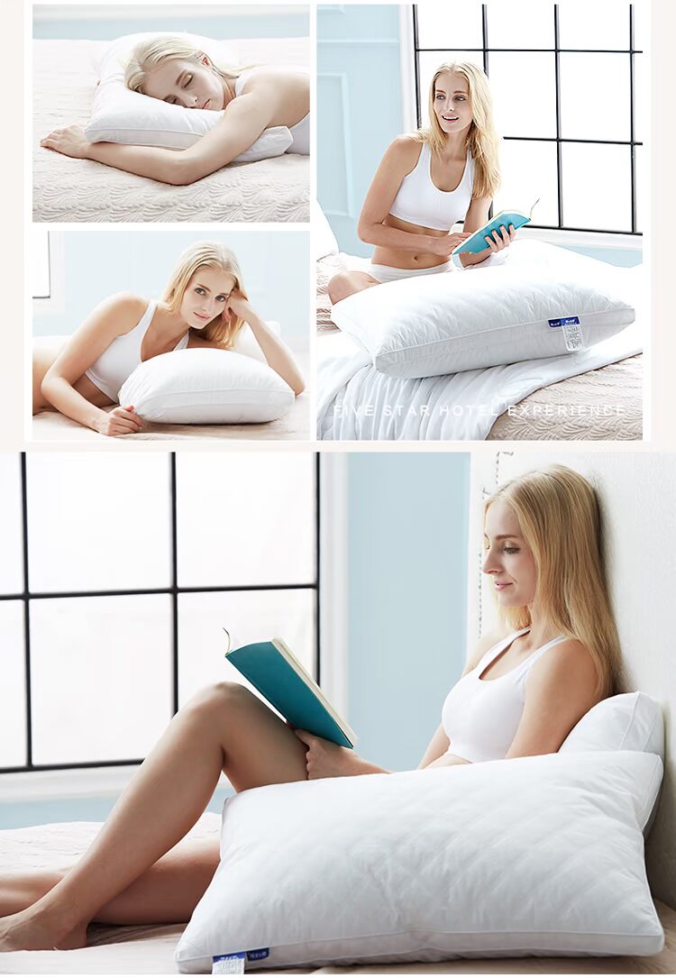 Huikai Shengluo gối bông người lớn đích thực lông nhung khách sạn cổ gối đơn gối cho bé