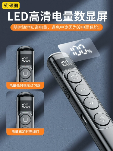 Perplanssed Pen Учитель использует многофункциональный PPT -лазерный пульт дистанционного управления ручкой электроники Мультимедийный проектор специального класса Слайд -Слайд Флиппер All -In -One Computer Course Artifact xiwo White Board