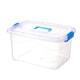 Transparent extra large thickened plastic storage and finishing toy box household storage box with lid storage clothes box