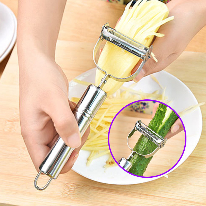 Stainless steel cutter apple scraping artifacts kitchen multi-functional potato fruit peel planer slice