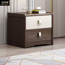 Precious Lemmy Solid Wood Light Extravagant Bed Head Cabinet Modern Minima Uise Sandalwood Containing Cabinet Bedroom Small Cupboard