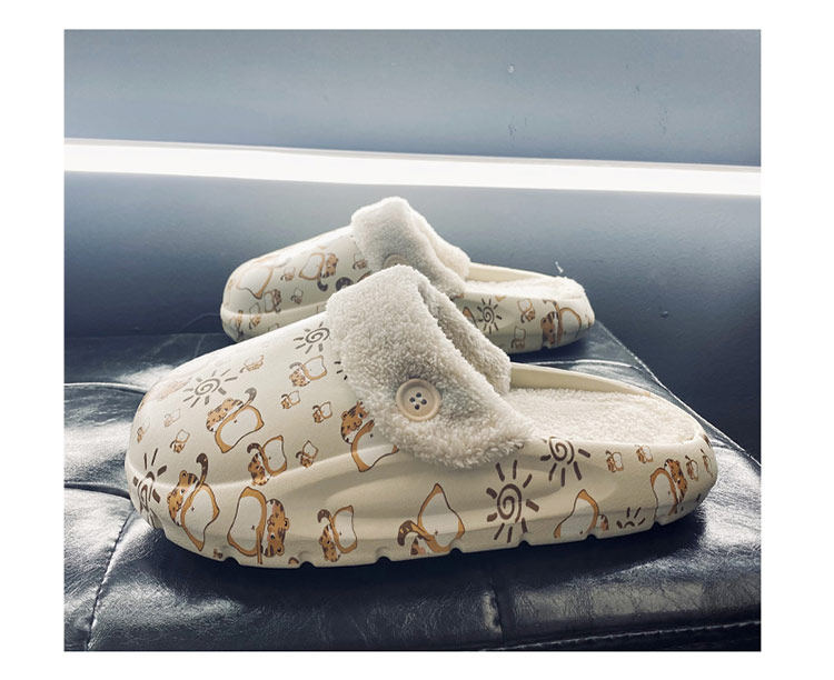 Утепленные съемные тапочки, для влюбленных, большой размер 