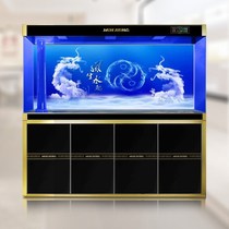 Longfish tank background paper wind and water from the water customized high-definition figure 3d three-dimensional painting landscape sticker bottom decoration aquarium