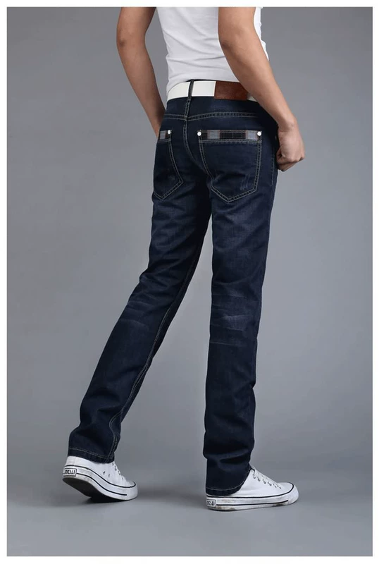 Quần jeans nam Quần dài nam 40-50 tuổi Nam xã hội Quần áo nam đi làm ở đất nam cao tuổi - Quần jean