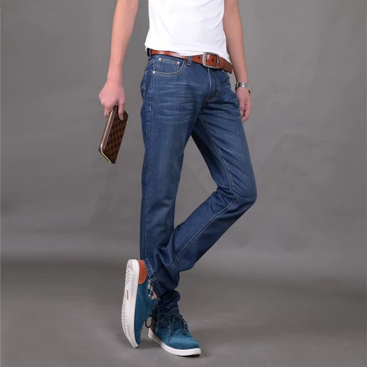 Quần jeans nam Quần dài nam 40-50 tuổi Nam xã hội Quần áo nam đi làm ở đất nam cao tuổi - Quần jean