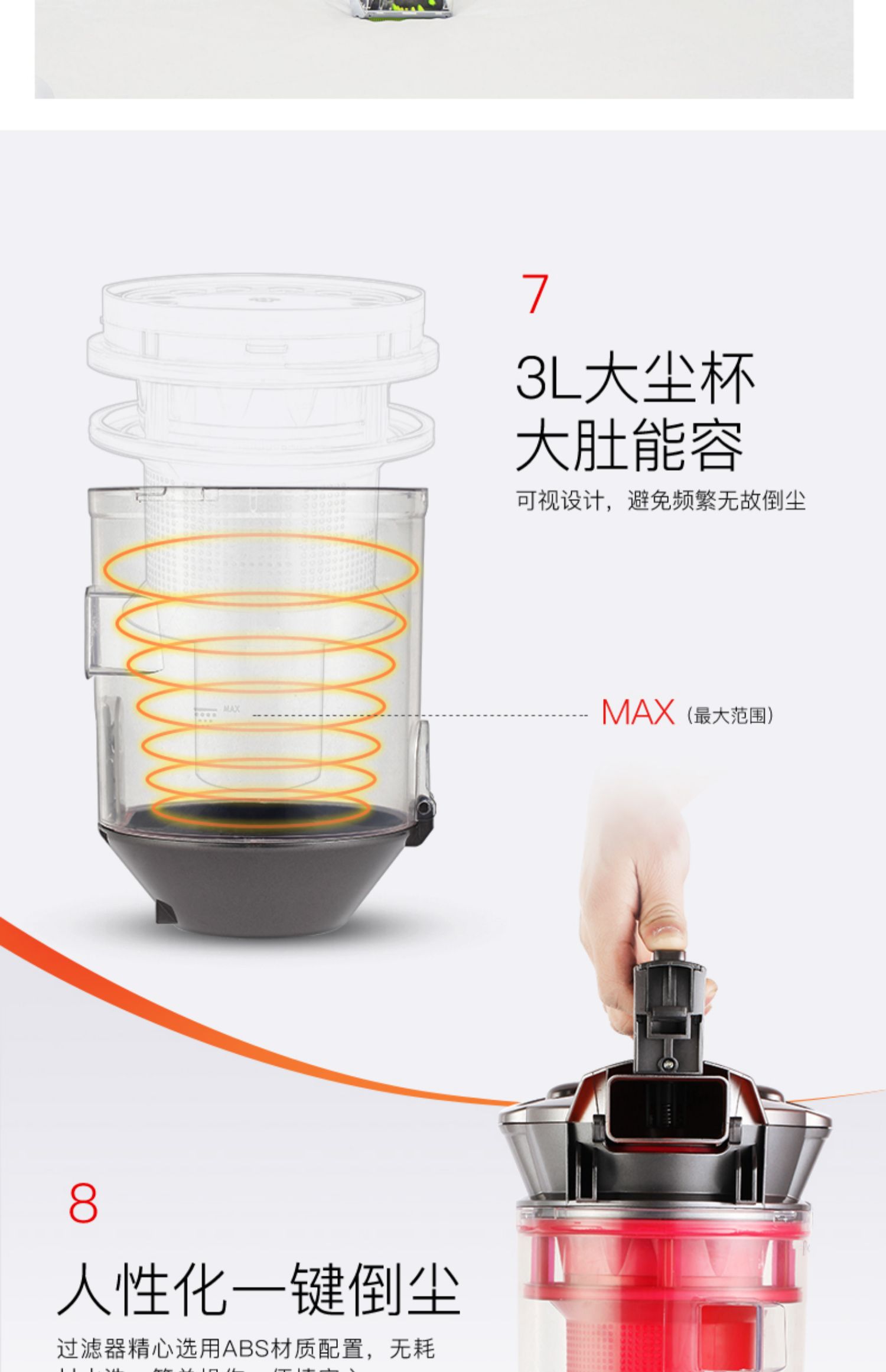robot hút bụi lau nhà ecovacs t8 aivi Máy hút bụi nhà bà Han cực kỳ yên tĩnh nhỏ nhỏ cầm ngang mạnh mẽ cầm thảm công suất cao - Máy hút bụi máy hút bụi công suất lớn