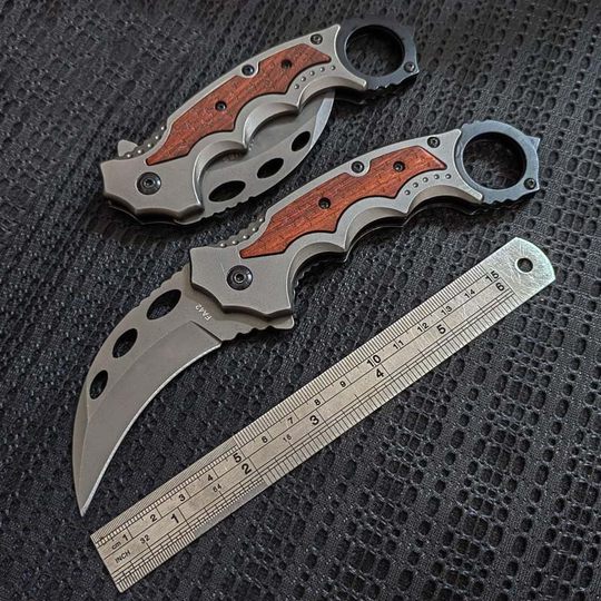 Outdoor Portable Foldableing Knife Claw Claw Knife Sharp High Hardness Portable Knife Fishing Camping Style Survival Knife Knife