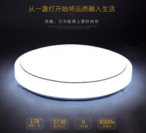 LED ceiling lamp Round all-white 12w15w24w30w Room balcony Bathroom aisle corridor three-color dimming