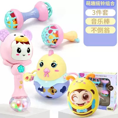 Baby rattle toy 0-1 year old hand grip can gnaw 3-6 12 Months 9 infant puzzle boy girl