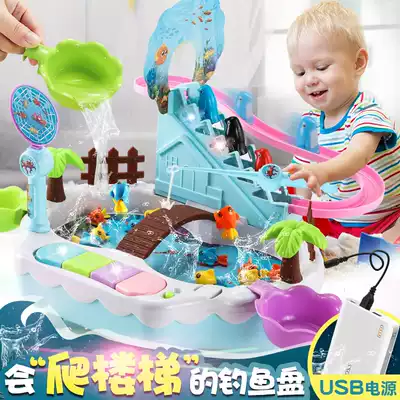 Children's electric fishing toy pool magnetic fish set Baby puzzle 1-3-6 year old boy girl birthday gift 5