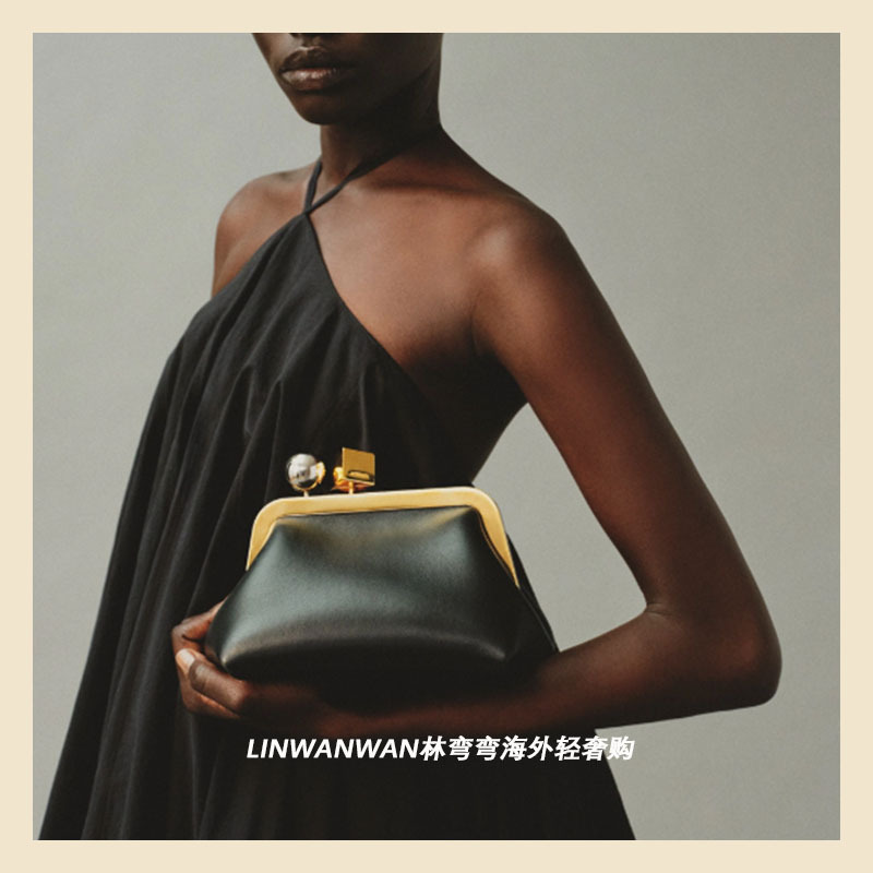 French Niche Brand Jacquemus the Berlingot Clip Bag European and American Fashion Clutch Bag Underarm Bag for Women