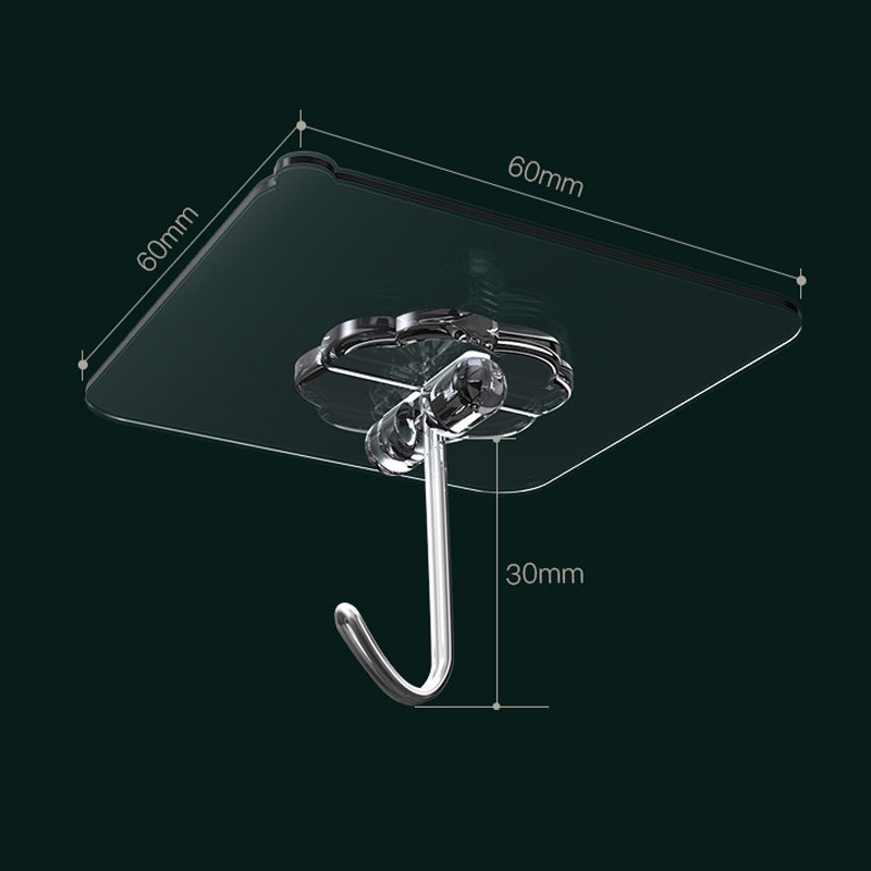 Home door door back incognito hook on the wall without drilling viscose strong paste mop sticky hook wall-mounted bathroom