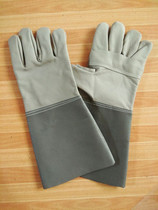 Electric welding head layer Cow Leather Lengthened Fire Protection Wire Wear Welt Welt Welding Labor Protection Gloves Batch Hair