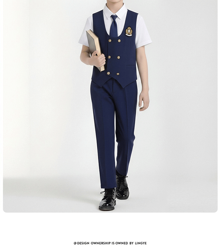 儿童合唱演出服初高中生爱国诗朗诵表演服小学生女童演讲比赛礼服 — 20