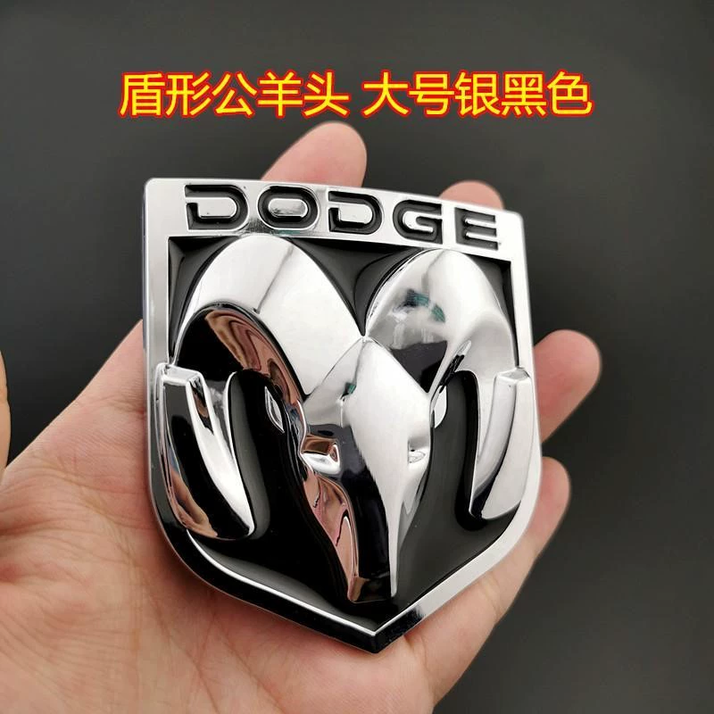 tem dán xe ô tô Logo xe DODGE Dodge Ram logo xe Kuwei Cool Bo sửa đổi logo đầu ram xe dán kim loại logo đuôi xe cá tính thương hiệu logo xe hơi tem dán nắp capo xe ô tô 
