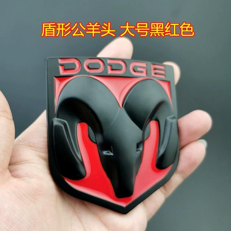 tem dán xe ô tô Logo xe DODGE Dodge Ram logo xe Kuwei Cool Bo sửa đổi logo đầu ram xe dán kim loại logo đuôi xe cá tính thương hiệu logo xe hơi tem dán nắp capo xe ô tô 