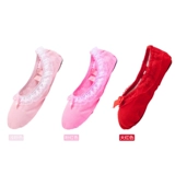 Детская розовая обувь, балетки, танцующие туфли, мягкая подошва