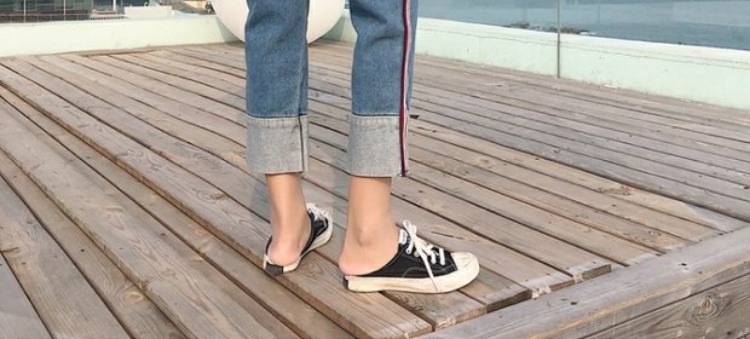 Quần jean nữ XL chất béo mm mùa xuân và mùa thu tải phiên bản Hàn Quốc 200 cân chị béo eo cao chín điểm quần ống rộng thẳng quần short bò