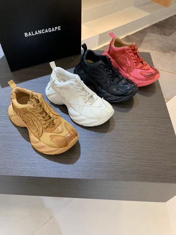 Clearance [Goodyear Horse Leather 5cm] Horse Leather Dad Shoes Guangzhou Leather Shoes Size Cowhide Insole Women's Shoes 5125