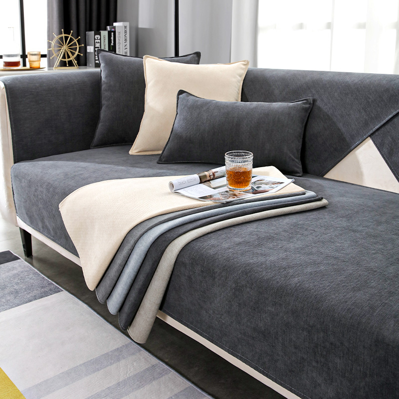 Snowier sofa cushion Four seasons universal minimalist modern non-slip sofa cover light and luxurious cushion cover cloth custom-made