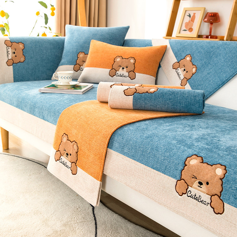 Sofa cushion Four Seasons universal seat cushions minimalist modern dust cloth anti-slip sitting cushions Snow Neill sofa cover scarves