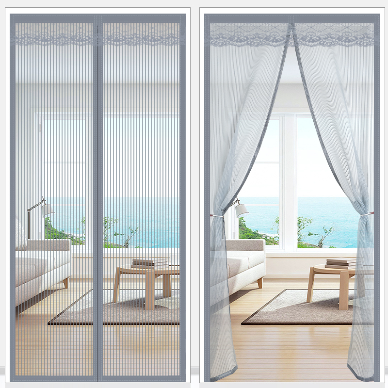 Anti-Mosquito Door Curtain 2026 New Model Partition Curtain Summer Thin Gauze Curtain for Home Use with Strong Magnetic Strips Screen Window Anti-Mosquito Door Curtain 2026 New Model Partition Curtain Summer Thin Gauze Curtain for Home Use with Strong Magnetic Strips Screen Window