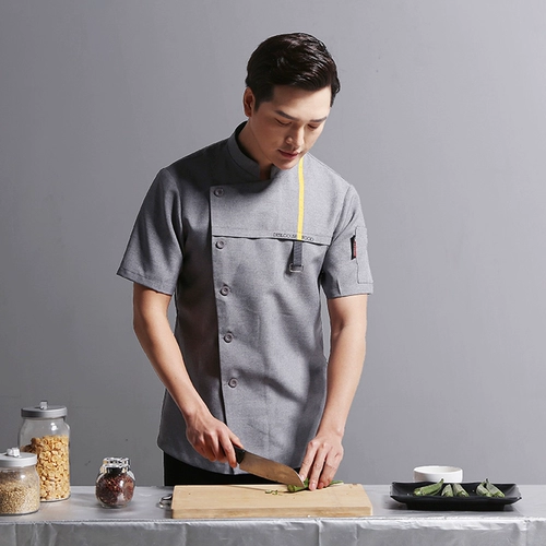 衣研堂 Шеф-повара рабочая одежда мужская летние отели с короткими рукавами