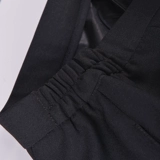 Рабочая летняя юбка, классический костюм, черная мини-юбка, с акцентом на бедрах