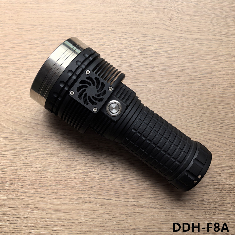 21700/4695/46120/Eight-Light Large-Size Flashlight Shell/Fan Active Cooling Ddh-F8B 21700/4695/46120/Eight-Light Large-Size Flashlight Shell/Fan Active Cooling Ddh-F8B
