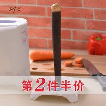 DFC ceramic kitchen tissue holder Hand-painted paper roll holder Paper roll holder European creative vertical cling film seat