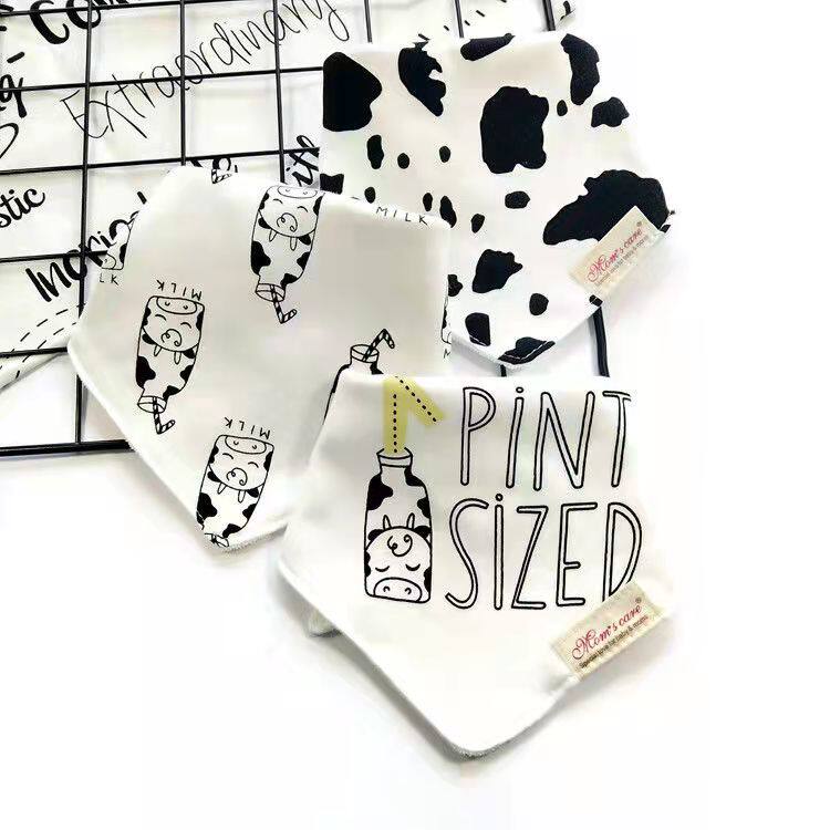 Infants and children absorbent triangular saliva towel baby bib eating bib autumn and winter thickened cotton warm scarf