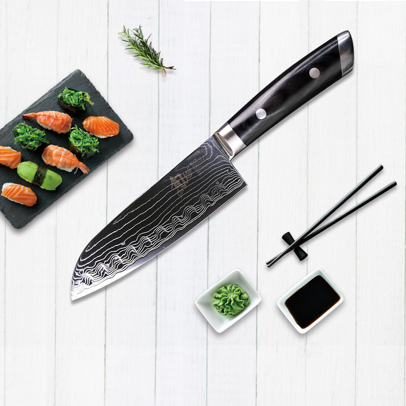 Shun Japan imported Xun knife SG2 powder steel Japanese Damascus steel chef's knife Western knife kitchen knife