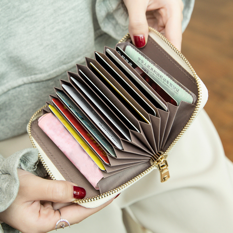 Beiprint Anti-Magnetic Card Bag Woman Small Ultra Slim Multi-Position Large Capacity Card Bag Refined High-end Document Bag Zero Wallet