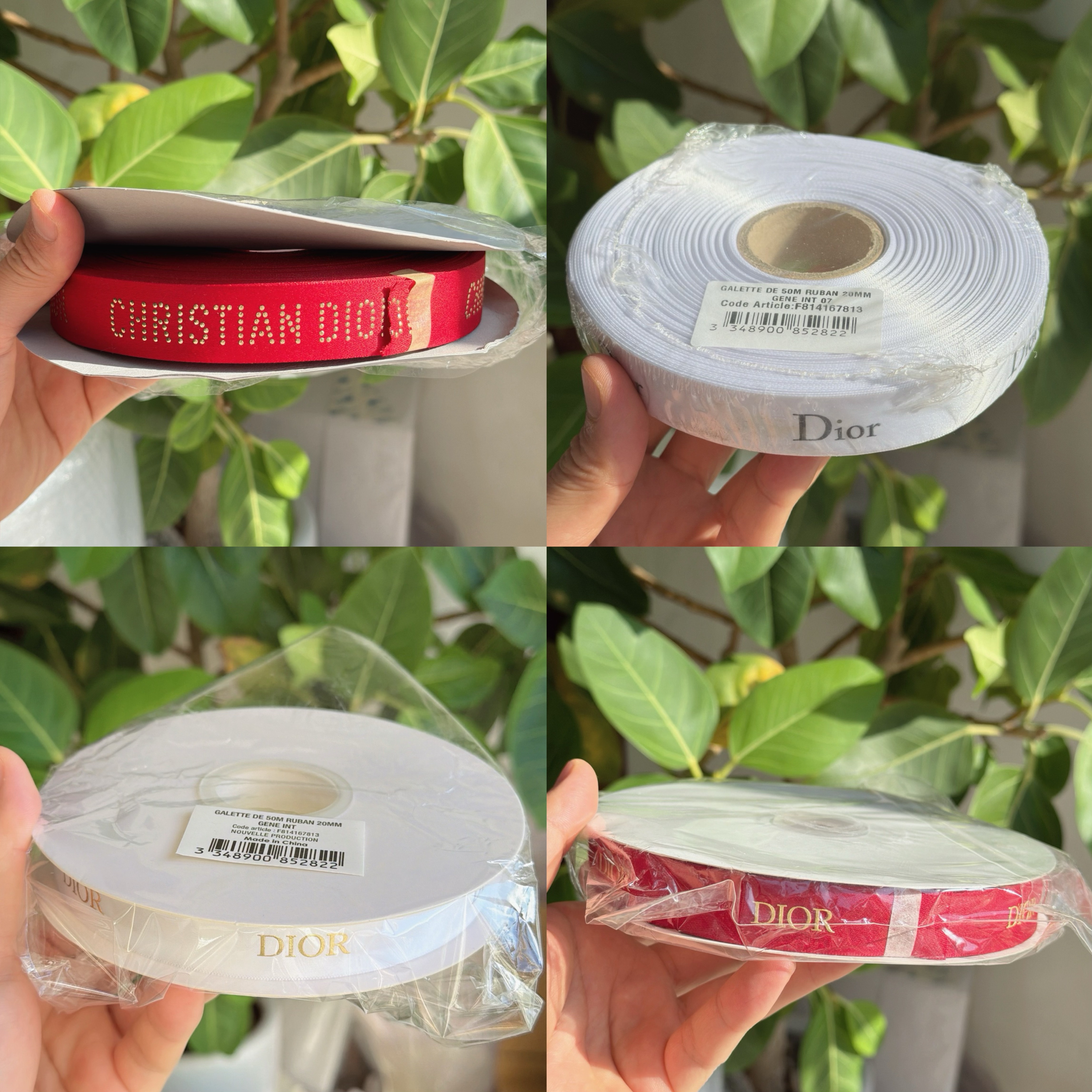 Dior, подарочная коробка, упаковка, красная лента, ограниченное издание, 50м