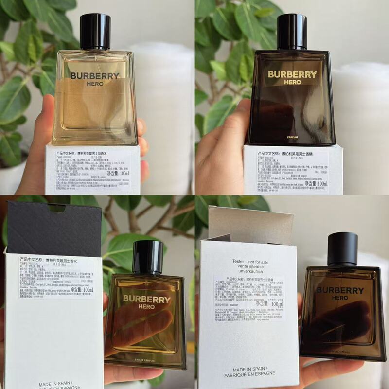 Burberry Hero Men's Eau De Toilette Strong Fragrance Perfume 100ml Counter Edition Simple Packaging