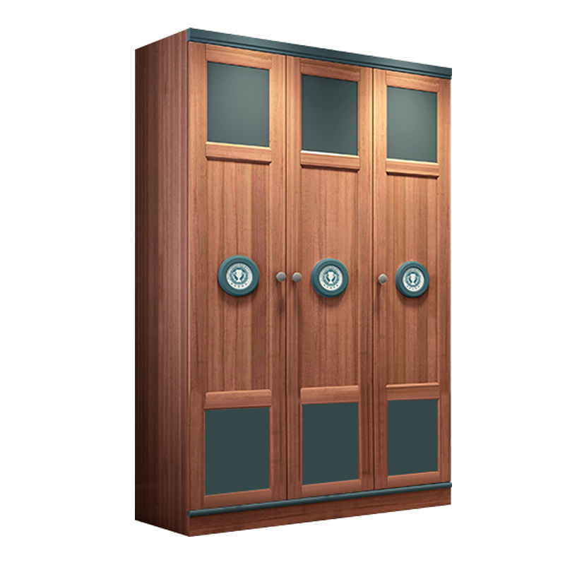 American Sandalwood Wardrobe Full Solid Wood Children 23 Door Wardrobe Bedrooms Large Capacity Containing Storage Wood Cabinet