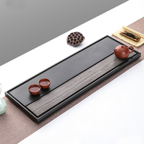 Senyu natural Wujin Stone tea tray drainage Green Wood Stone tea table household rectangular simple tea tray Tea Sea