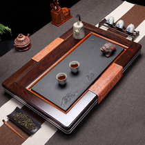 Senyu ebony wood tea tray tea set household rosewood tea tray Taiwu Jinshi Tea Sea Chufeng Han rhyme