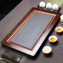 Senyu Wujin stone ebony tea tray Rosewood Wood tea tray tea table kung fu tea tray